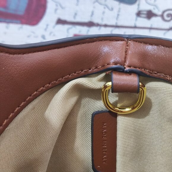 Marni Tropicalia Mini Tote Bag in Brown Leather & Woven Raffia - Picture 12 of 14